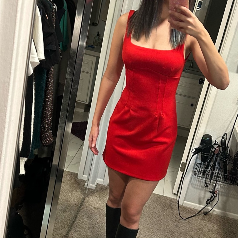 Hello Molly Red Mini Dress